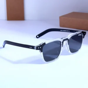 Clear Black Square Sunglasses
