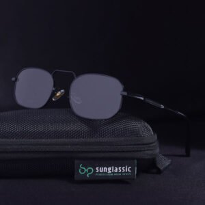 Full Black Rectangle Sunglasses for Men & Women | UV400